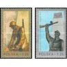 2 عدد تمبر بناهای یادبود جنگ -  لهستان 1976