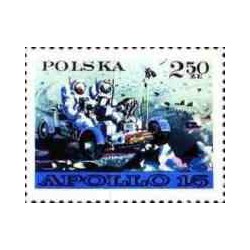 1 عدد تمبر ماه نورد مشترک آمریکا و شوروی -2- لهستان 1971