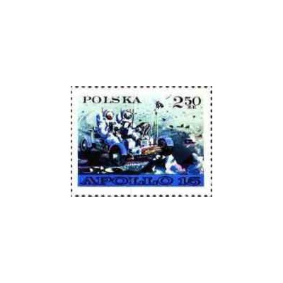 1 عدد تمبر ماه نورد مشترک آمریکا و شوروی -2- لهستان 1971