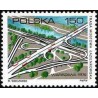 1 عدد تمبر افتتاح بزرگراه لازینکی - لهستان 1974
