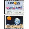 2 عدد تمبر نمایشگاه اکسپو 92 سویل - 2 - اسپانیا 1987