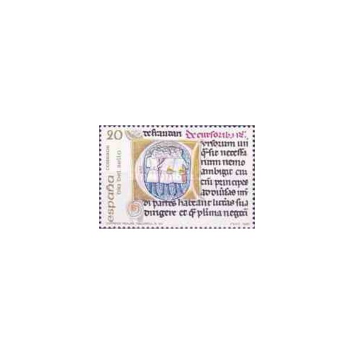 1 عدد تمبر روز تمبر - اسپانیا 1987