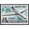 1 عدد تمبر چهلمین سال شرکت هوائی سابنا - بلژیک 1963