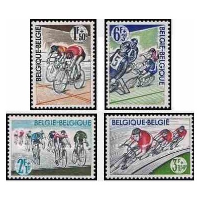 4 عدد تمبر بازیهای المپیک توکیو ، ژاپن - بلژیک 1963