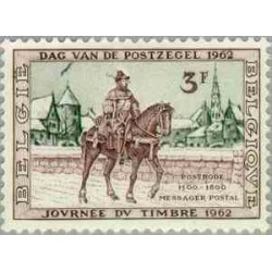 1 عدد تمبر روز تمبر - بلژیک 1962