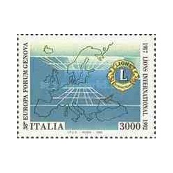 1 عدد تمبر 75مین سال باشگاه لاینز - ایتالیا 1992 قیمت 5.4 دلار