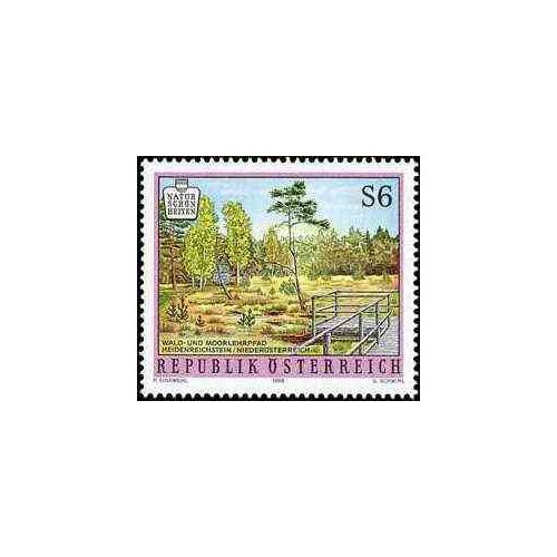 1 عدد تمبر زیبائیهای طبیعی اتریش - اتریش 1995