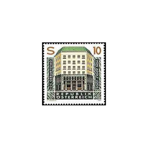 1 عدد تمبر 125مین سال تولد آدولف لوز - معمار - اتریش 1995