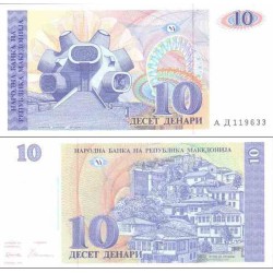 اسکناس 10 دینار - مقدونیه 1993