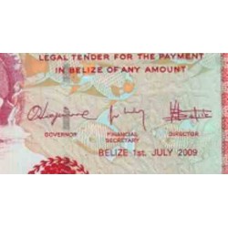 اسکناس 5 دلار - بلیز 2009