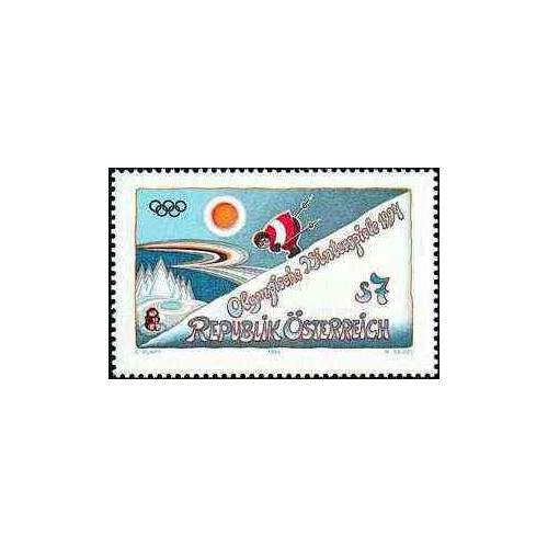 1 عدد تمبر بازیهای المپیک زمستانی - لیلهامر ، نروژ - اتریش 1994