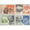4 عدد تمبر میراث فرهنگی اسلامی اسپانیائی - ابن حزم ، الزرقالی - اسپانیا 1986