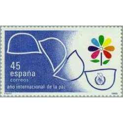 1 عدد تمبر سال بین المللی صلح - اسپانیا 1986
