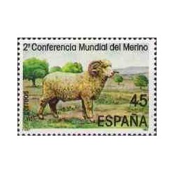 1 عدد تمبر کنفرانس جهانی در مورد گوسفند مرینو - اسپانیا 1986
