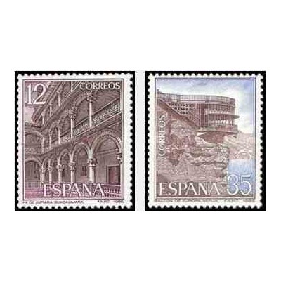 2 عدد تمبر چشم اندازها - اسپانیا 1986