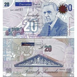 اسکناس 20 پوند استرلینگ - دانسکه بانک -ایرلندشمالی 2012 سفارشی