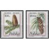 2 عدد تمبر ویژه کارت پستال - درختان کاج - لهستان 1991