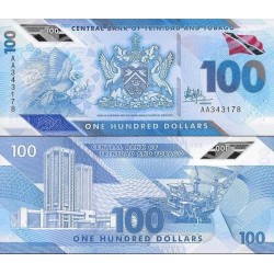 اسکناس پلیمر 100 دلار - ترینیداد توباگو 2019 سفارشی