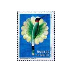 1 عدد تمبر روز ملی دیابت  - برزیل 1992