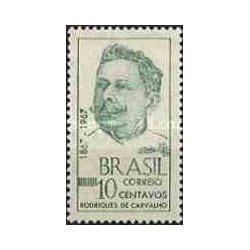 1 عدد تمبر یادبود خوزه رودریگز کاروالو - برزیل 1967