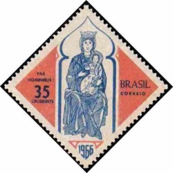 1 عدد تمبر کریستمس - برزیل 1966