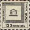1 عدد تمبر بیستمین سالگرد یونسکو - برزیل 1966