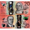 اسکناس پلیمر 20 دلار - استرالیا 2019  سفارشی