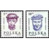2 عدد تمبر سری پستی - سرهای مجسمه قلعه واول - لهستان 1985
