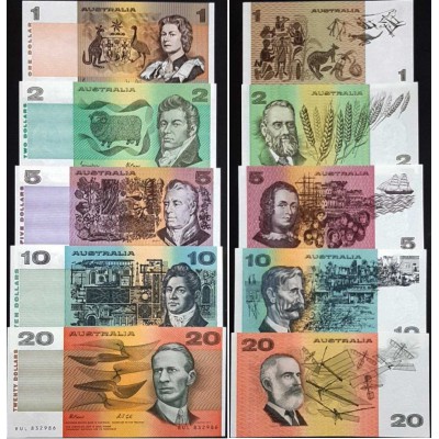 ست اسکناسهای استرالیا 1983 تا 1991 - سفارشی
