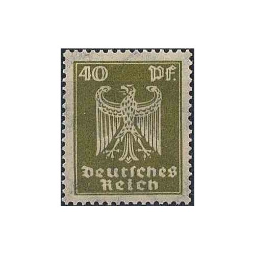1 عدد تمبر از سری پستی عقابی - 40 فنیک  - رایش آلمان 1924 با شارنیه  کیفیت 95% - قیمت 85 دلار