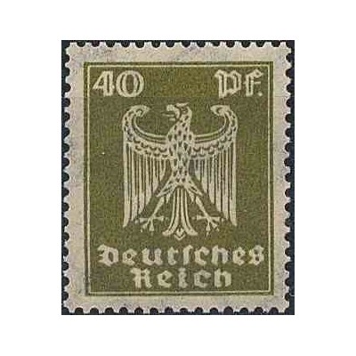 1 عدد تمبر از سری پستی عقابی - 40 فنیک  - رایش آلمان 1924 با شارنیه  کیفیت 95% - قیمت 85 دلار