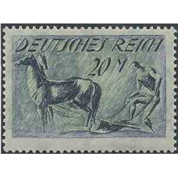 1 عدد تمبر از سری پستی - 20 مارک  - رایش آلمان 1922 با شارنیه
