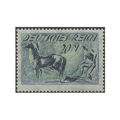 1 عدد تمبر از سری پستی - 20 مارک  - رایش آلمان 1922 با شارنیه