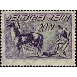 1 عدد تمبر از سری پستی - 20 مارک  - رایش آلمان 1921 با شارنیه