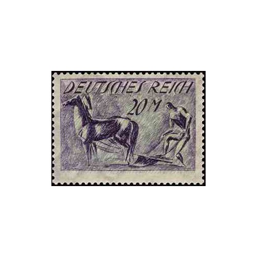 1 عدد تمبر از سری پستی - 20 مارک  - رایش آلمان 1921 با شارنیه
