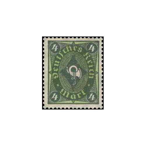 1 عدد تمبر از سری پستی - 4 مارک  - رایش آلمان 1921 با شارنیه