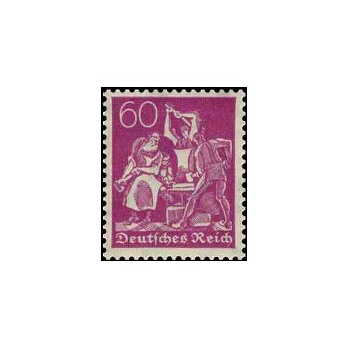 1 عدد تمبر از سری پستی - 60 فنیک  - رایش آلمان 1922