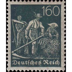 1 عدد تمبر از سری پستی - 160 فنیک  - رایش آلمان 1921 با شارنیه