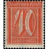 1 عدد تمبر از سری پستی - 40 فنیک  - رایش آلمان 1922 با شارنیه