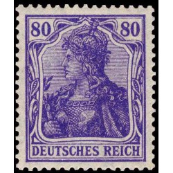 1 عدد تمبر از سری پستی - 80 فنیک - رایش آلمان 1920 با شارنیه