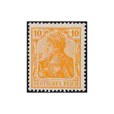 1 عدد تمبر از سری پستی - 10 فنیک - رایش آلمان 1920 با شارنیه