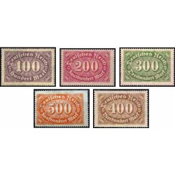 12 عدد تمبر سری پستی - رایش آلمان 1922 با شارنیه
