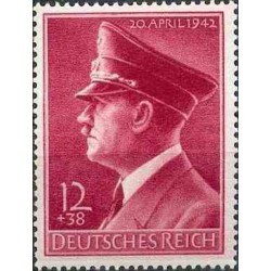 1 عدد تمبر 53مین سالگرد تولد هیتلر - رایش آلمان 1942 قیمت 17 دلار