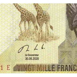 اسکناس 20000 فرانک - کنگو 2020 سفارشی