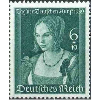 1 عدد تمبر روز هنر آلمان - تابلو - رایش آلمان 1939  قیمت 42.6 دلار