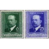 2 عدد تمبر 50مین سال کشف آنتی توکسین دیفتری توسط امیل آدولف فون برینگ  - رایش آلمان 1940 با شارنیه - قیمت 14.9 دلار