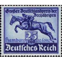 1 عدد تمبر دربی هامبورگ - رایش آلمان 1940 با شارنیه - قیمت 21 دلار