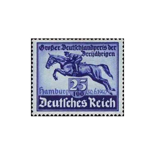 1 عدد تمبر دربی هامبورگ - رایش آلمان 1940 با شارنیه - قیمت 21 دلار