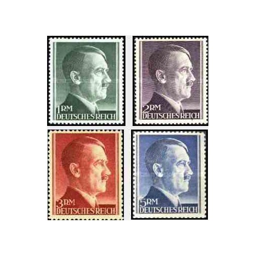 4 عدد تمبرهیتلر - سری پستی - رایش آلمان 1942 قیمت 21 دلار