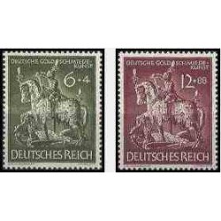 2 عدد تمبر هنر زرگری - رایش آلمان 1943